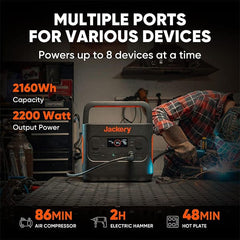 Jackery Explorer 2000 Pro 2160Wh Portable Power Station- showing some features