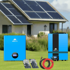 SunGoldPower Off-Grid Solar Kit 6500W 48VDC 5.12KWH PowerWall Lithium Battery 4X370W Solar Panels