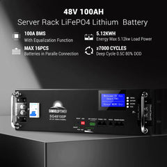 SunGoldPower Off-Grid 12000W 48VDC 120V/240V LifePo4 20.48KWH Lithium Battery 12X415W Solar Kit