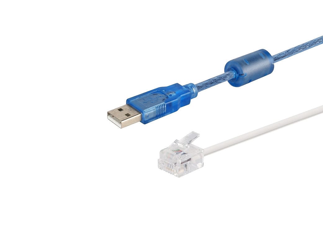 Orient Power Solar USB-RS232-RJ11 Cable for PC Connect to Battery