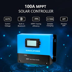 SunGoldPower Complete off Grid Solar Kit 12000W 48V 120V/240V output 10.24KWH Lithium Battery 5400W