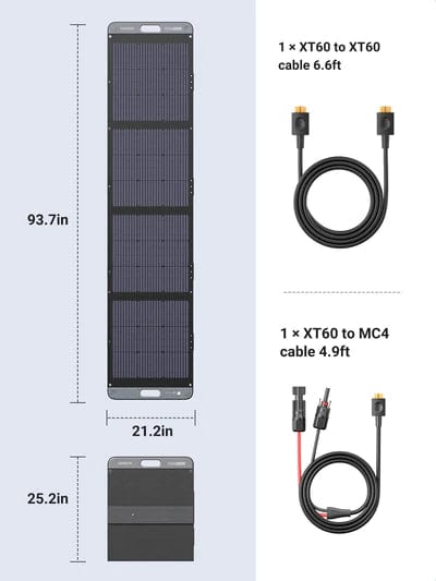 Ugreen SC200 Foldable Solar Panel for Portable Power Station (200W)