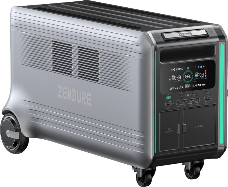 Zendure SuperBase V6400 Power Station ZDSBV6400-gy-us