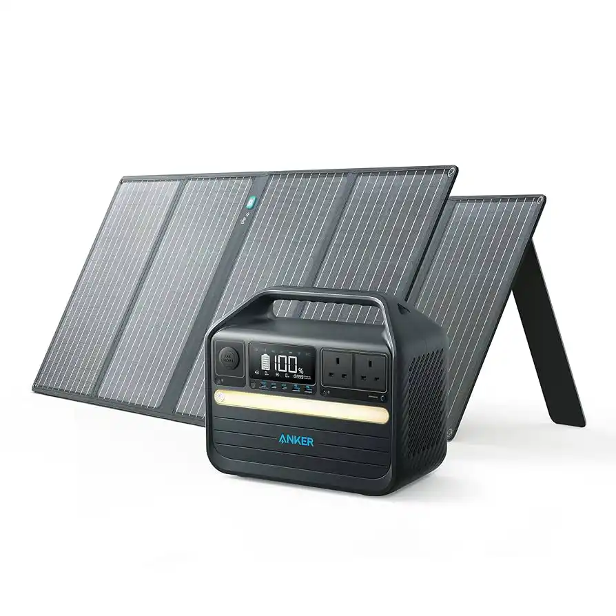 Anker 555 Solar Generator + 100W Solar Panel