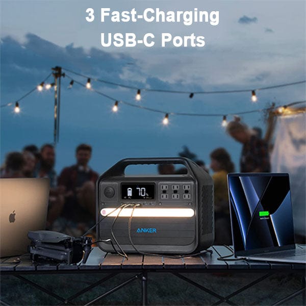 Anker PowerHouse 555- 1024Wh  1000W- with people in the background enjoy using the product