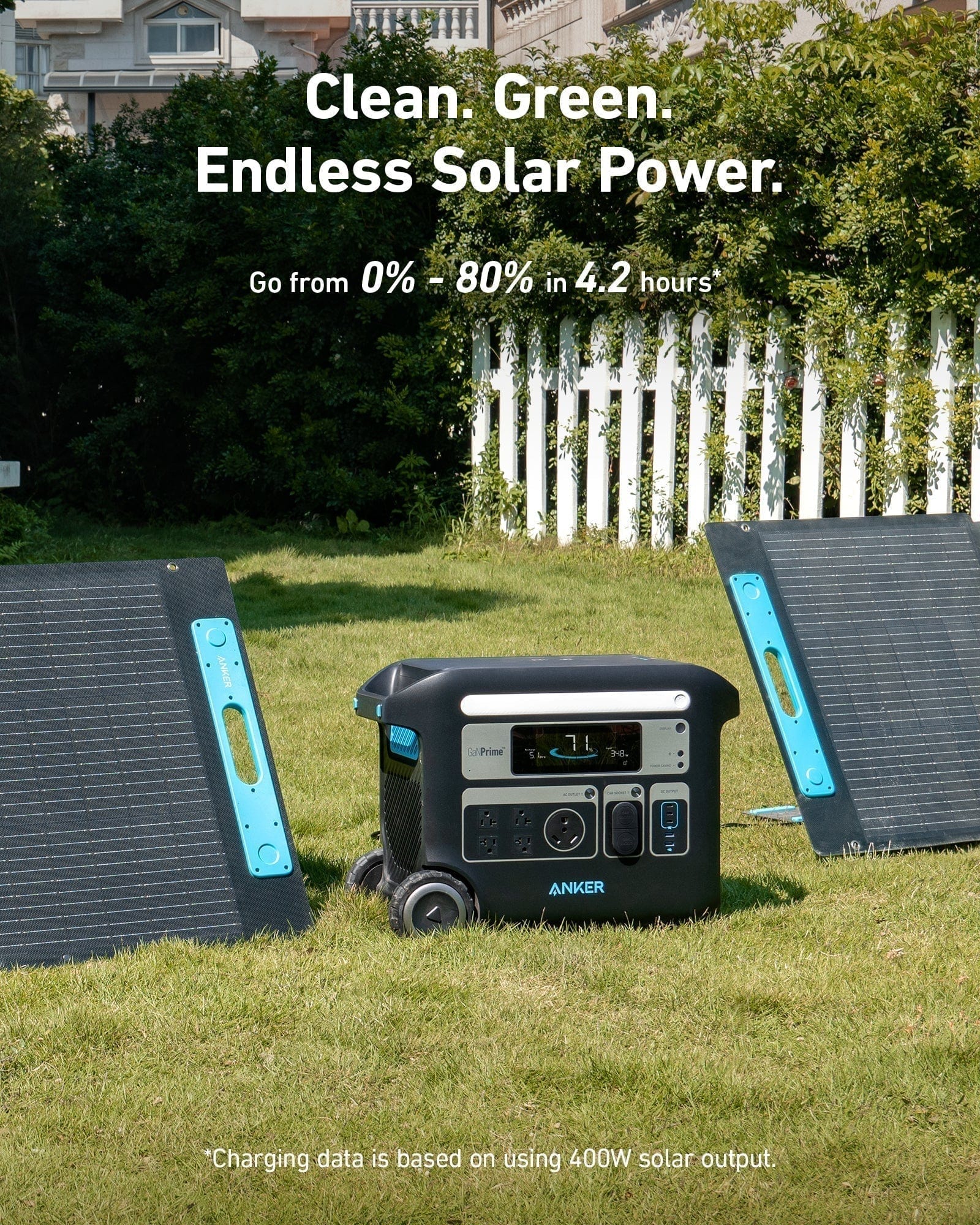 Anker SOLIX F2000 Solar Generator (Solar Generator 767 with 3× 200W Solar Panel)