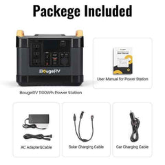 BougeRV 1100Wh Portable Power Station | Package Included