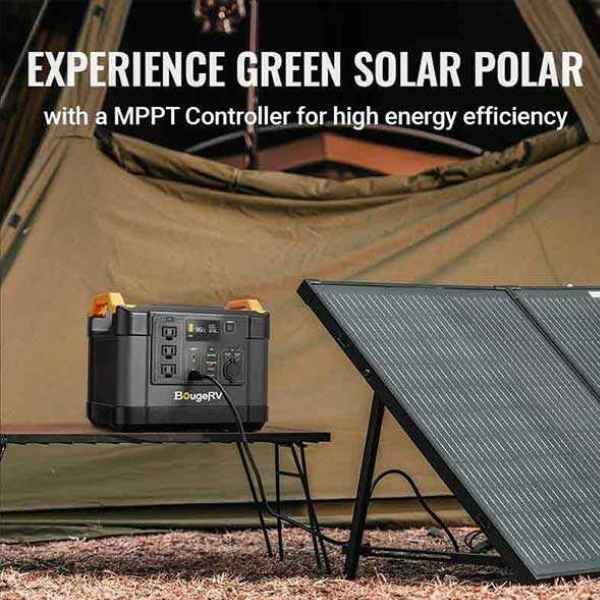 BougeRV 1100Wh Portable Power Station – Solar Paradise
