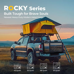 BougeRV Rocky 55QT 12V Dual Zone Portable Fridge with Battery