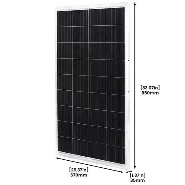 Nature's Generator 1x 100Ah Power Pod + 2x 100W Solar Panel Solar Generator Kit- with measurement