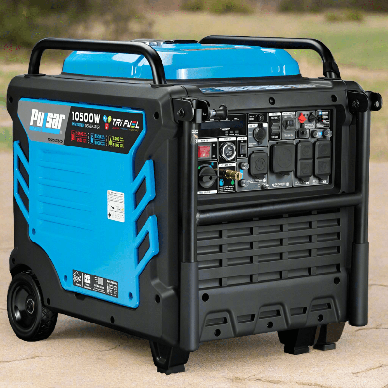 Pulsar 10500W Tri-Fuel Portable Inverter Generator with CO Sentry PGD105TiSCO