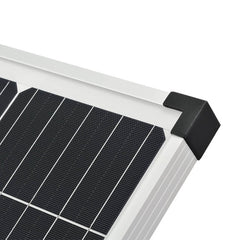 Rich Solar Mega 100W Monocrystalline Portable Solar Panel- showing corner protection of product