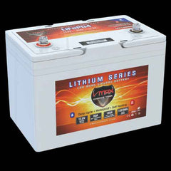 Vmaxtanks LFP1280MH Li-Iron 12V 80AH Marine Waterproof Battery W/Heater