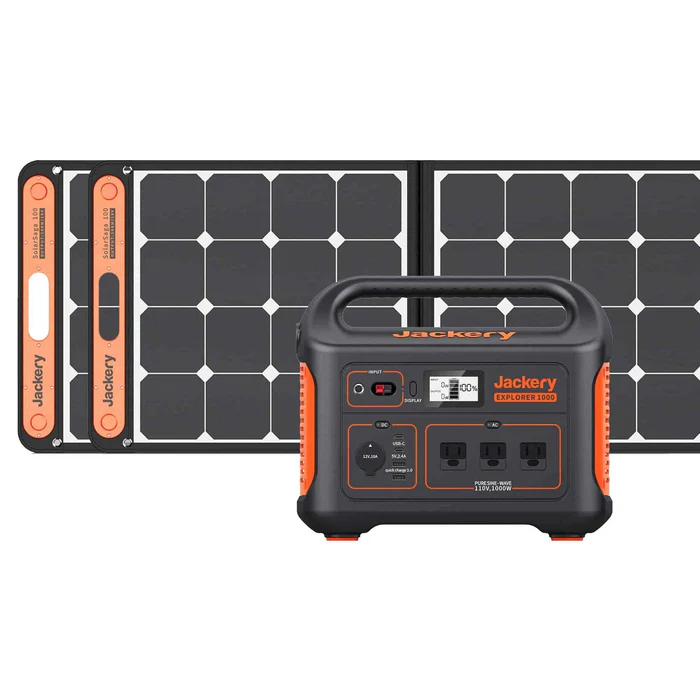 Jackery Explorer 2000 Pro Solar Generator With SolarSaga 200