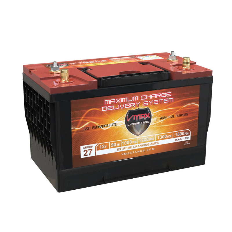 Vmaxtanks XCA27-1200 90ah Xtreme Cranking Amps AGM Battery