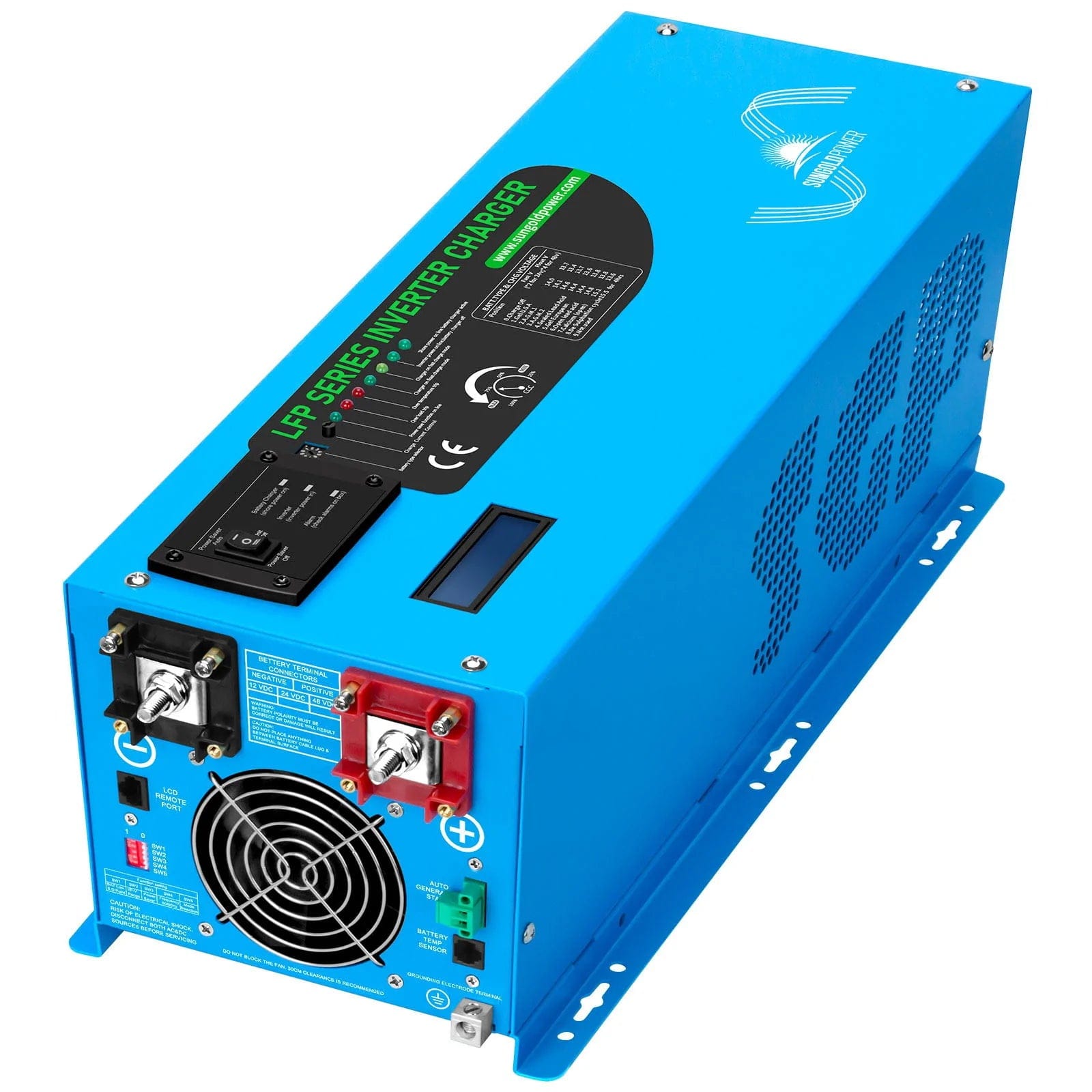 SunGoldPower 3000W DC 24V Pure Sine Wave Inverter with Charger