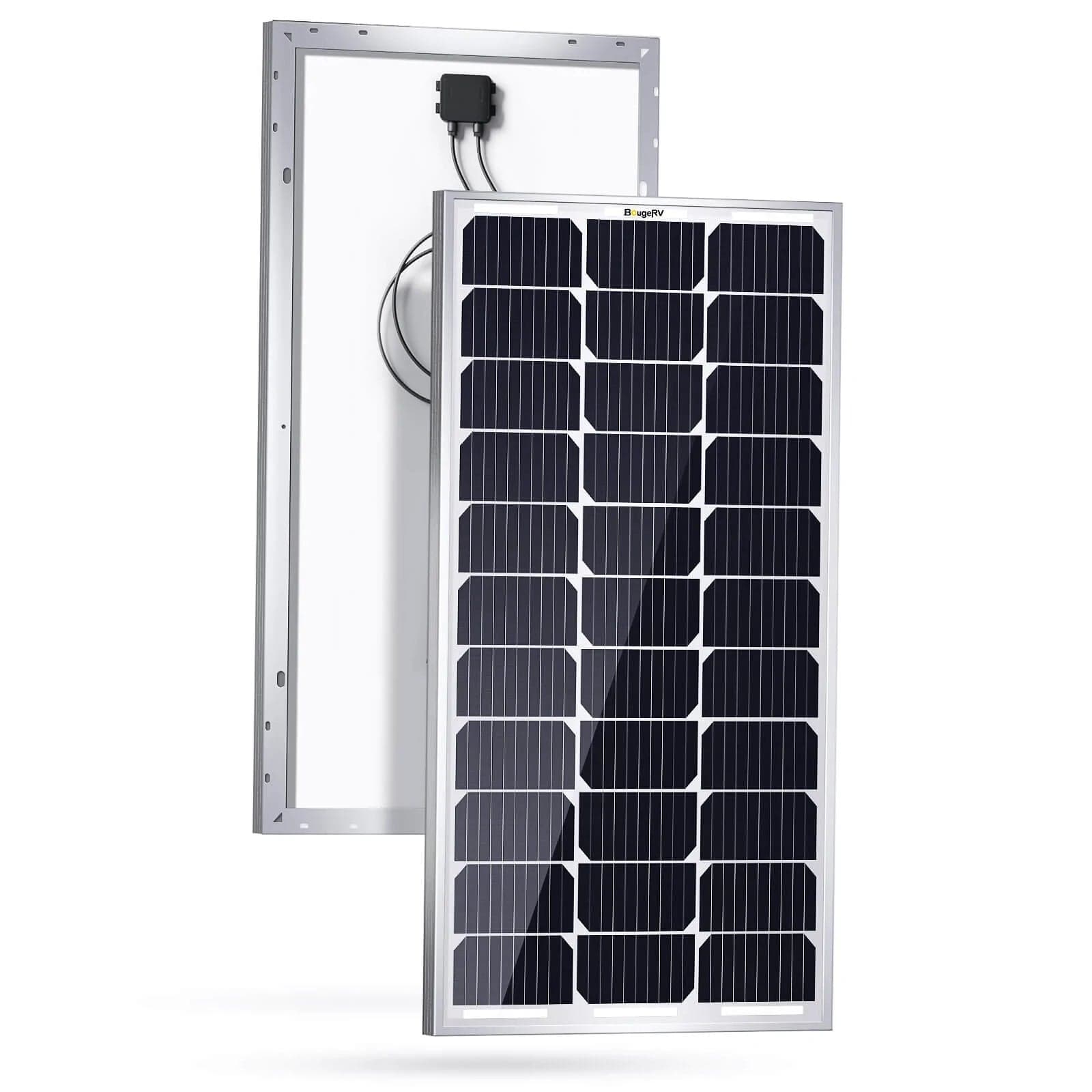 BougeRV 1x 30A Charge Controller + 2x 100W Monocrystalline Solar Panel Kit