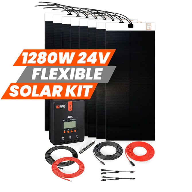 Rich Solar 8x 160W Flexible Solar Panel Kit