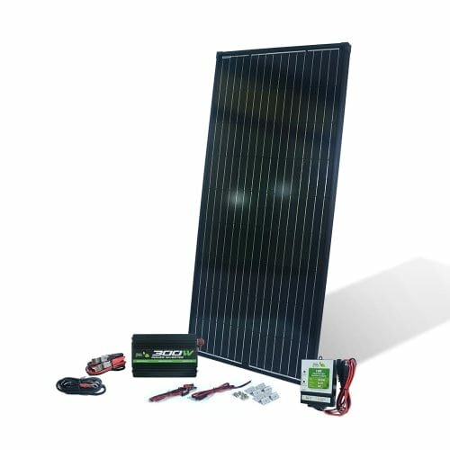 Nature Power 1x 300W Power Inverter + 180W Monocrystalline Solar Panel Kit