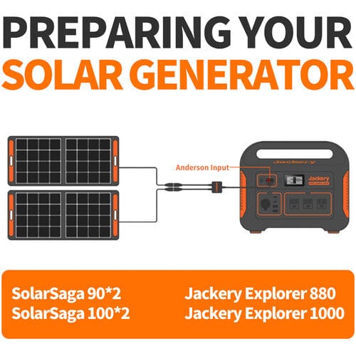 Jackery E880 & 1000 Portable Power Station Solar Power Cable