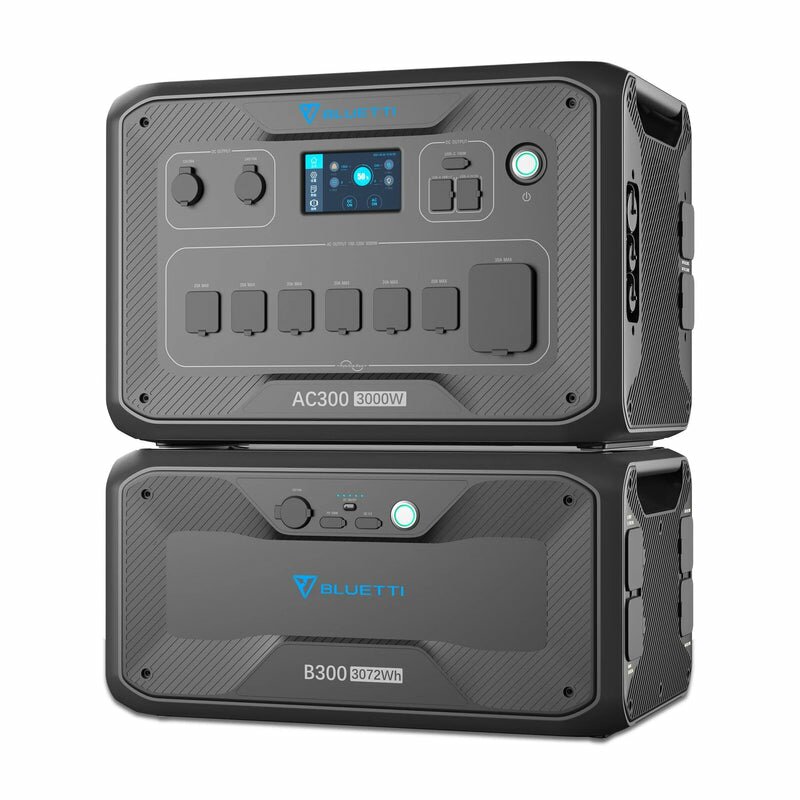 Bluetti AC300 + 1x B300 Home Battery Backup Solar Generator Kit