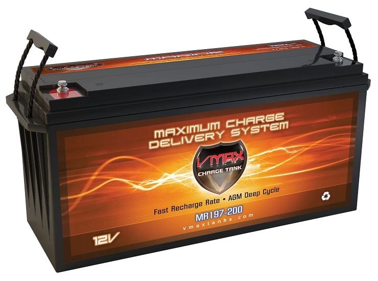 Vmaxtanks MR197-200 12V/200Ah High Performance AGM Deep Cycle Battery