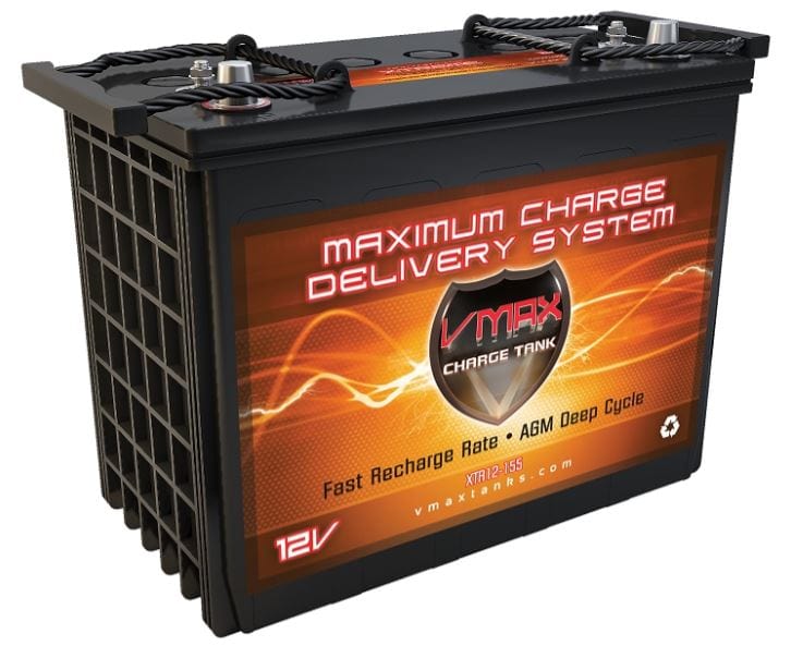 Vmaxtanks XTR12-155 12V/155Ah Xtreme AGM Deep Cycle Battery