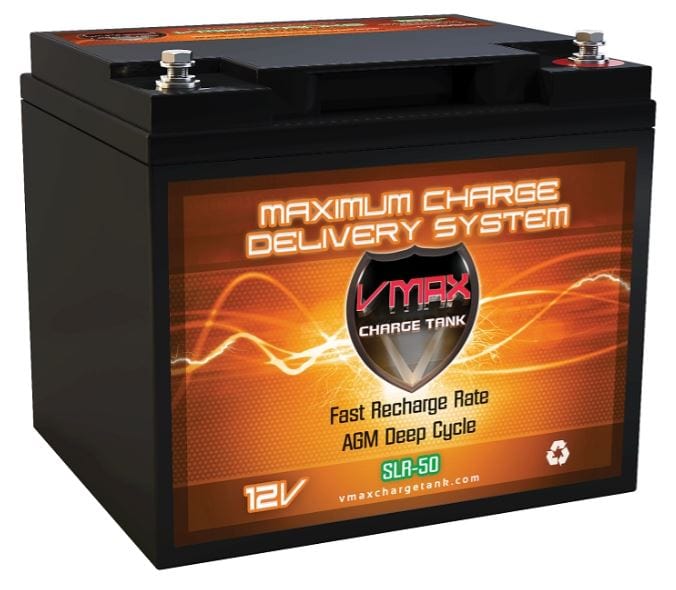 Vmaxtanks SLR50 12V/50Ah Solar AGM Deep Cycle Battery