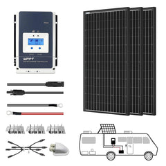 Acopower 3x 200W 12V Monocrystalline RV Solar Kit