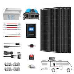 Acopower 400W Monocrystalline RV Solar Power System