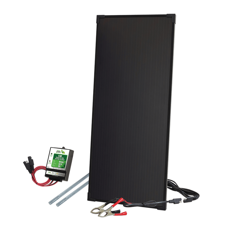 Nature Power 1x 8A Charge Controller + 1x 22W 12V Amorphous Solar Panel Kit