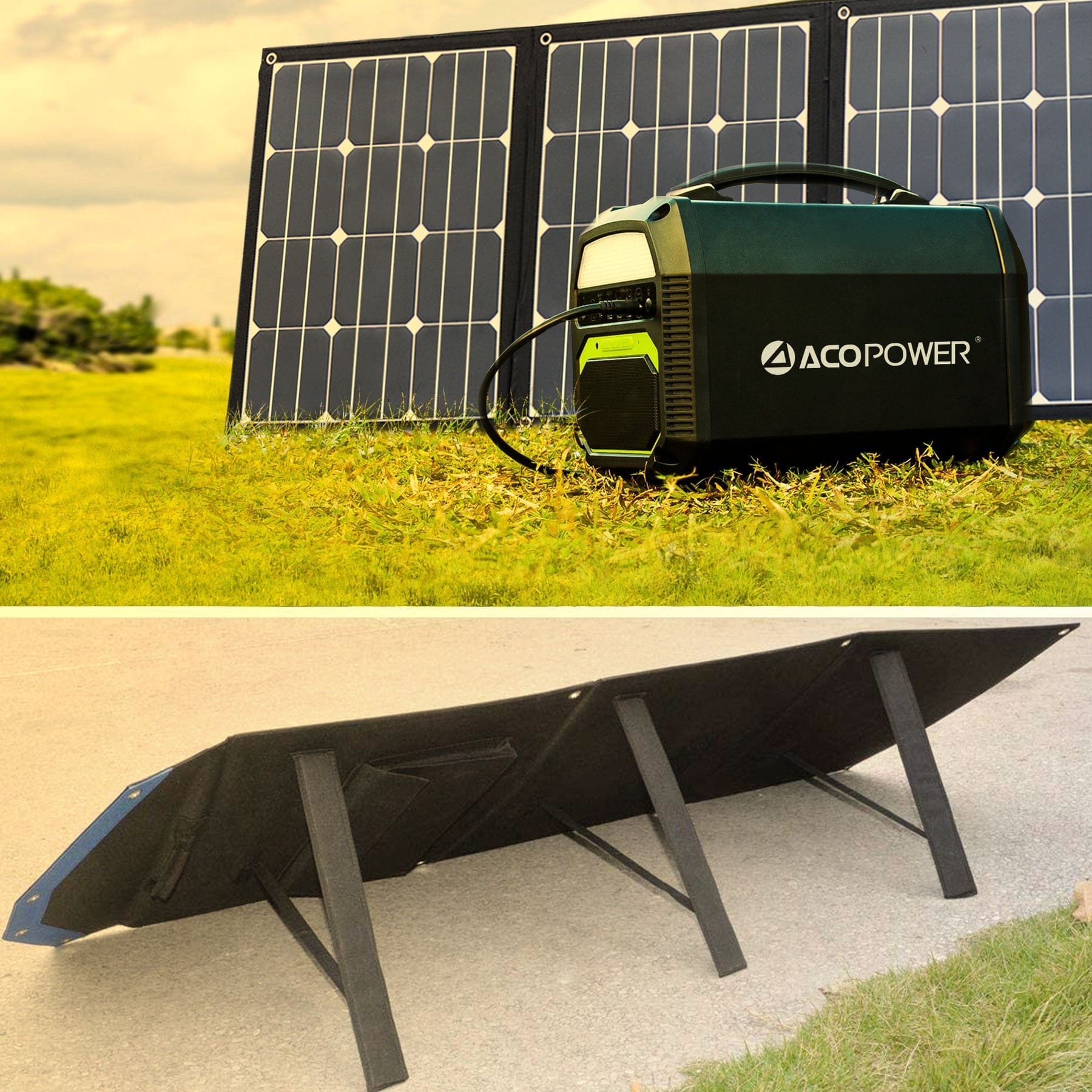 Acopower PS 500 462Wh + 1x 120W Solar Panel Solar Generator Kit