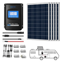 Acopower 5x 100W 12V Polycrystalline RV Solar Kit