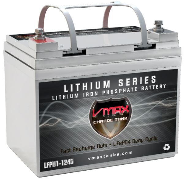 Vmaxtanks LFPU1-1245 12.8V/45Ah LiFePO4 Deep Cycle Battery
