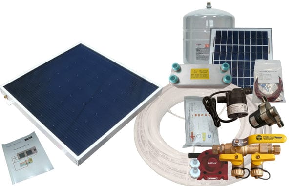 Heliatos Boat Freeze Protected Solar Water Heater Kit with External Heat Exchanger