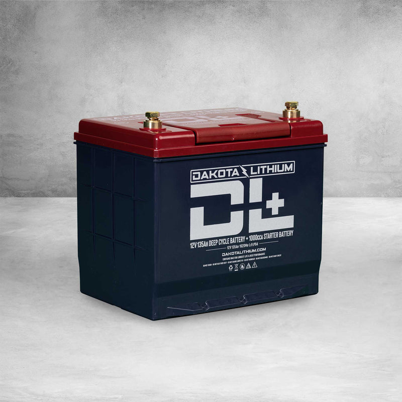 Dakota Lithium DL+ 12V/135Ah Dual Purpose 1000CCA LiFePO4 Deep Cycle Starter Battery