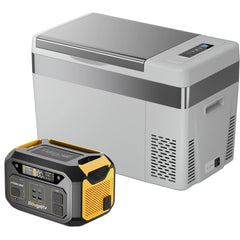 BougeRV Flash300 286Wh Power Station + 1x 30 Quarts Portable Solar Fridge Freezer Kit