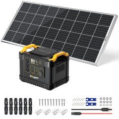 BougeRV 1100Wh + 1x 180W Solar Panel Solar Generator Kit