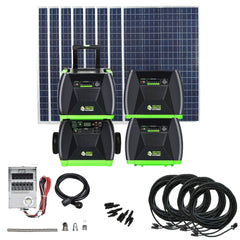 Nature's Generator Elite Max 4.8 3600W + 3x Elite Power Pod + 8x 100W Solar Panel + 1x Power Transfer Solar Generator Kit