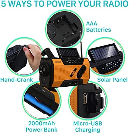 Multipurpose Hand Crank Emergency Weather Radio