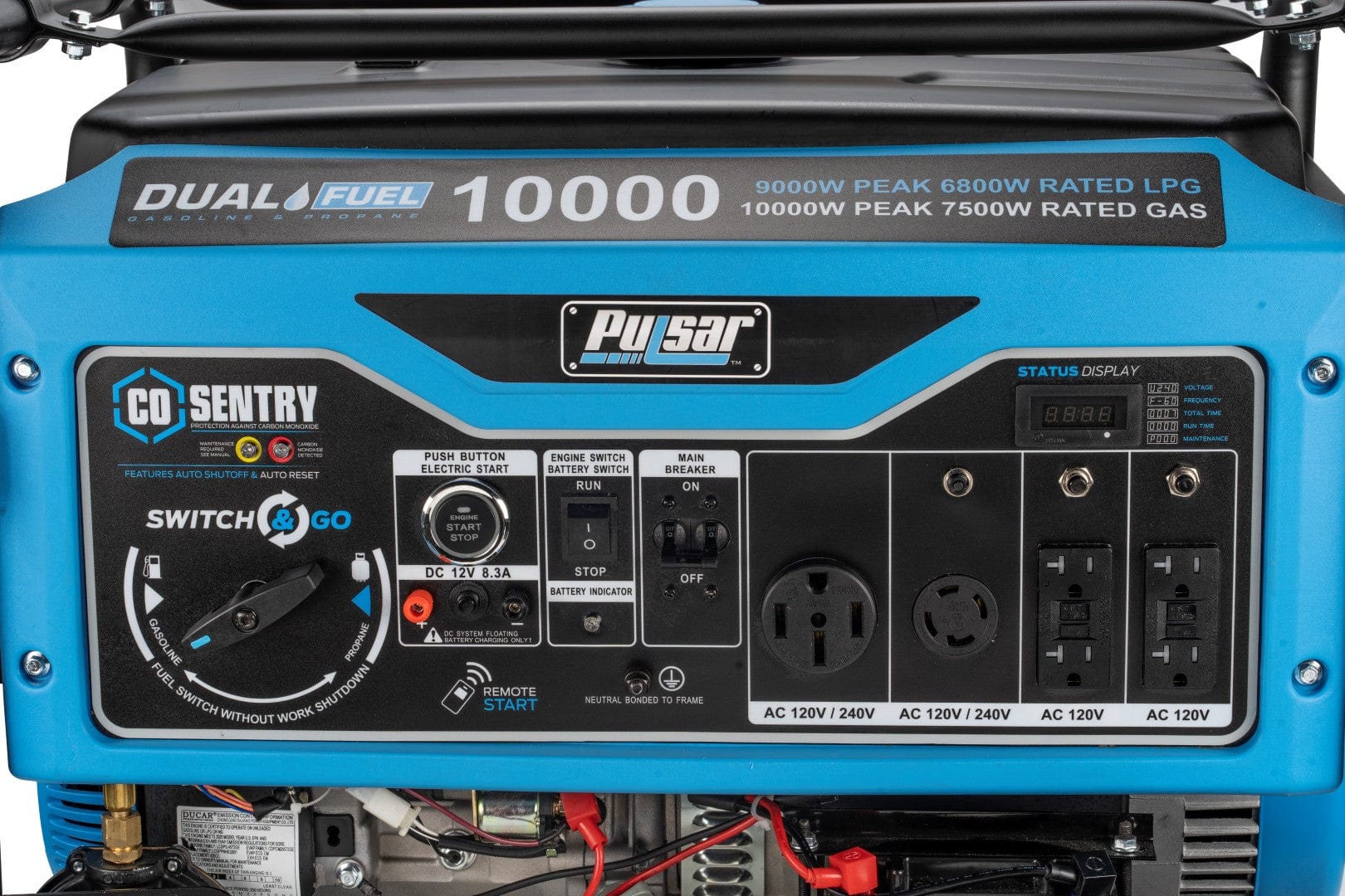 Pulsar 8000W Portable Dual Fuel Generator