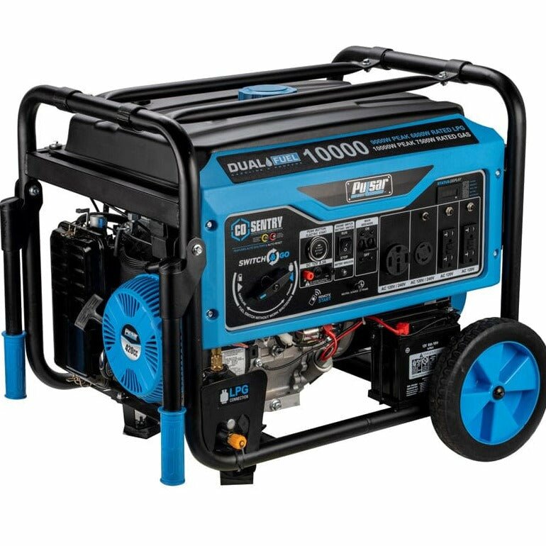 Pulsar 8000W Portable Dual Fuel Generator