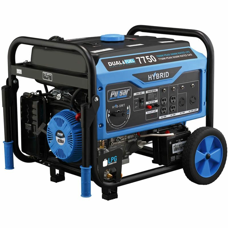 Pulsar 6250W Portable Dual Fuel Generator