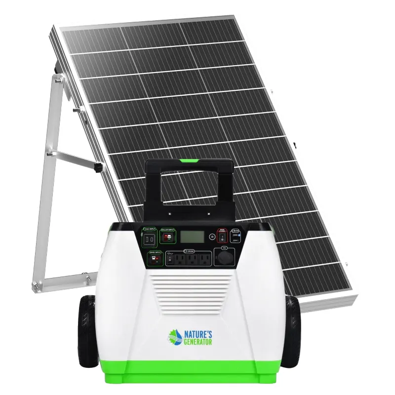 Nature's Generator Max 9.1 1800W + 7x Power Pod + 1x Power Transfer Solar Generator Kit