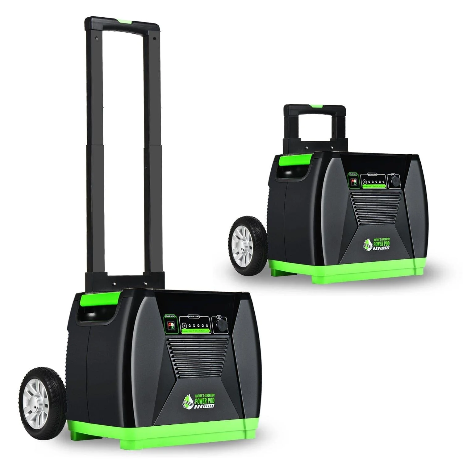 Nature's Generator Elite 100Ah Power Pod + 2x 100W Solar Panel Solar Generator Kit