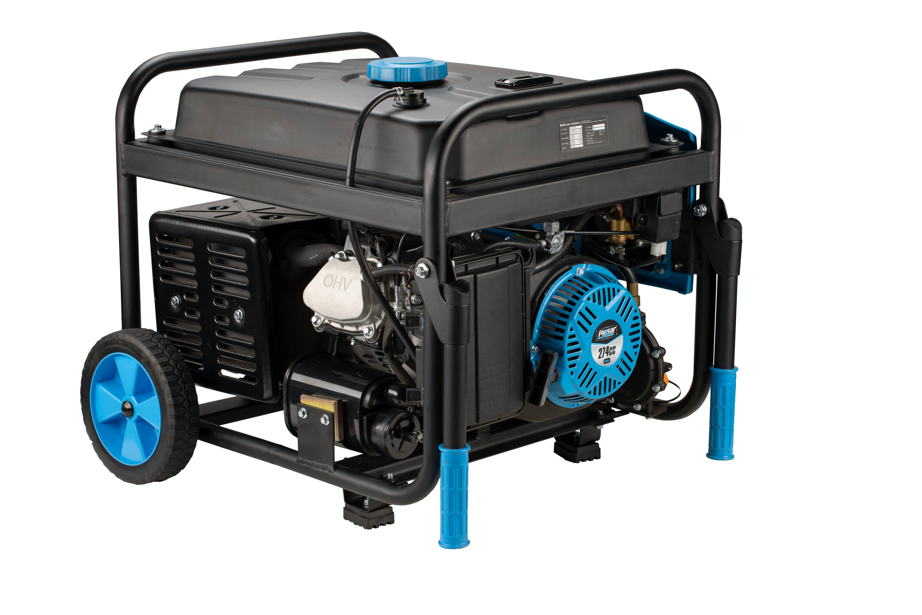 Pulsar 5300W Portable Dual Fuel Generator with CO Alert