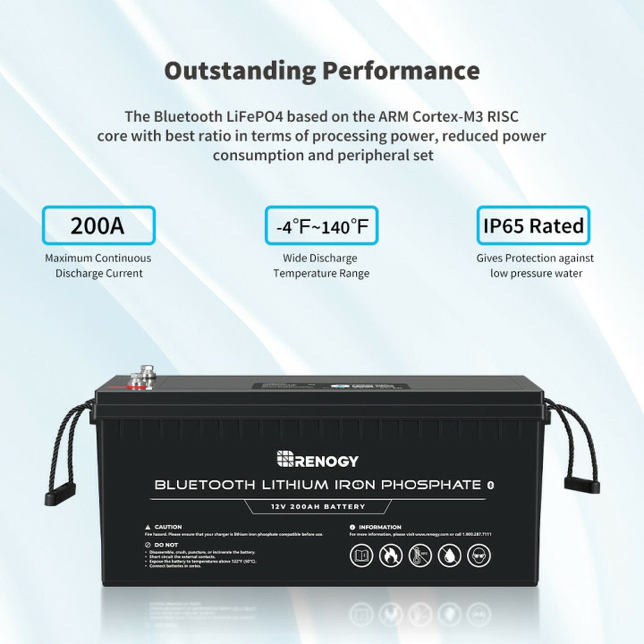 Renogy 12V/200Ah LiFePO4 Deep Cycle Battery With Bluetooth – Solar Paradise