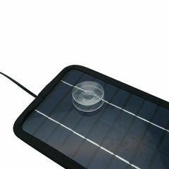 5W 12V Portable Solar Panel with Car Charger and Battery Clips