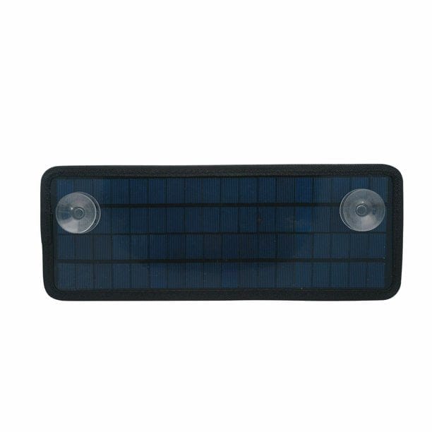 5W 12V Portable Solar Panel with Car Charger and Battery Clips
