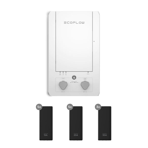 EcoFlow 1x Smart Home Panel + 5x 15A + 5x 20A + 3x 30A Relay Module For Delta Pro Portable Power Station DELTAProBC-US-RM